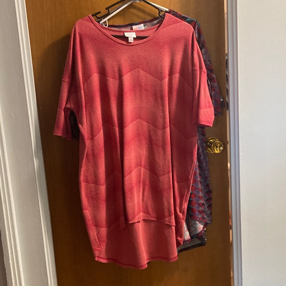LuLaRoe Red Tunic Top